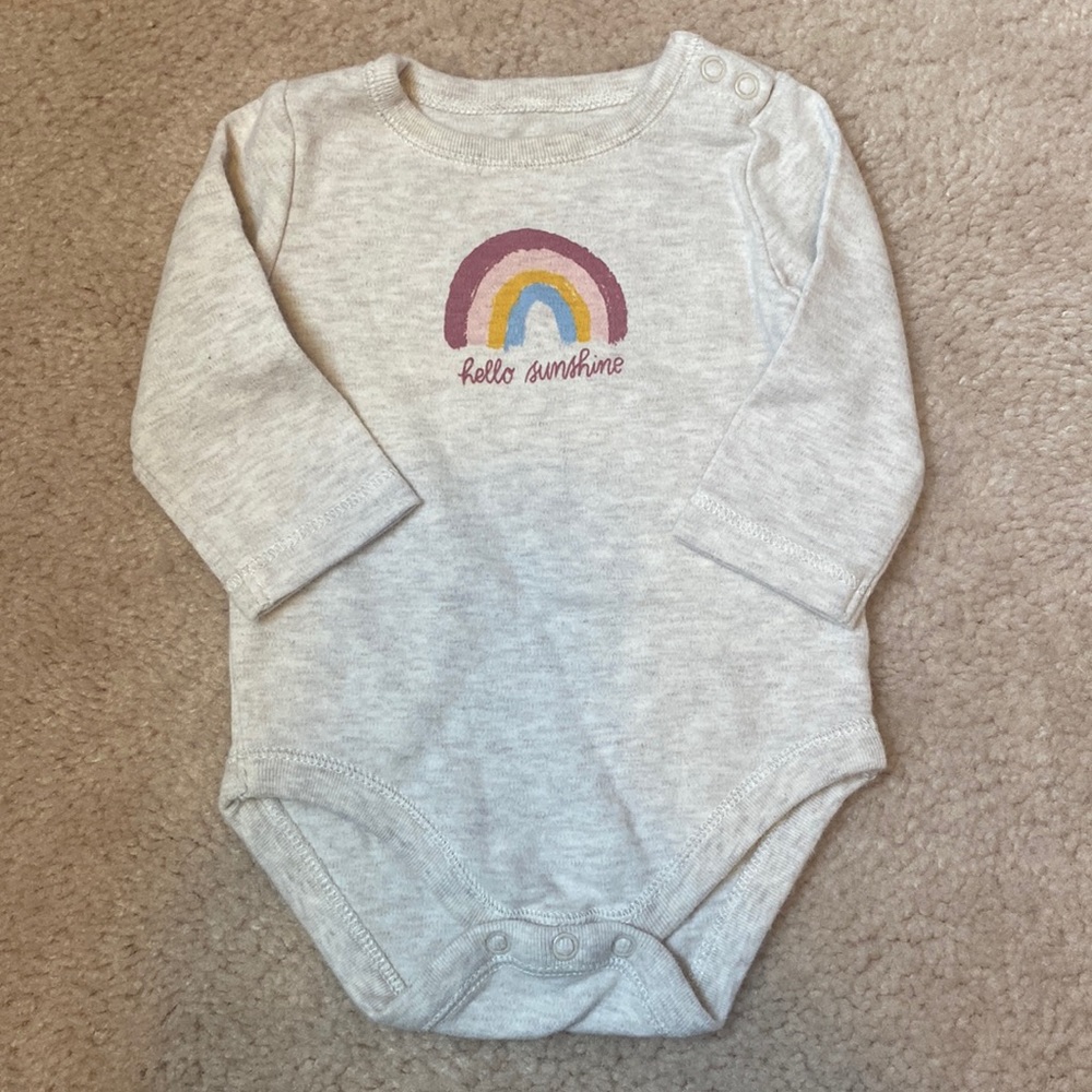 EUC Gymboree Cream “Hello Sunshine” Onesie